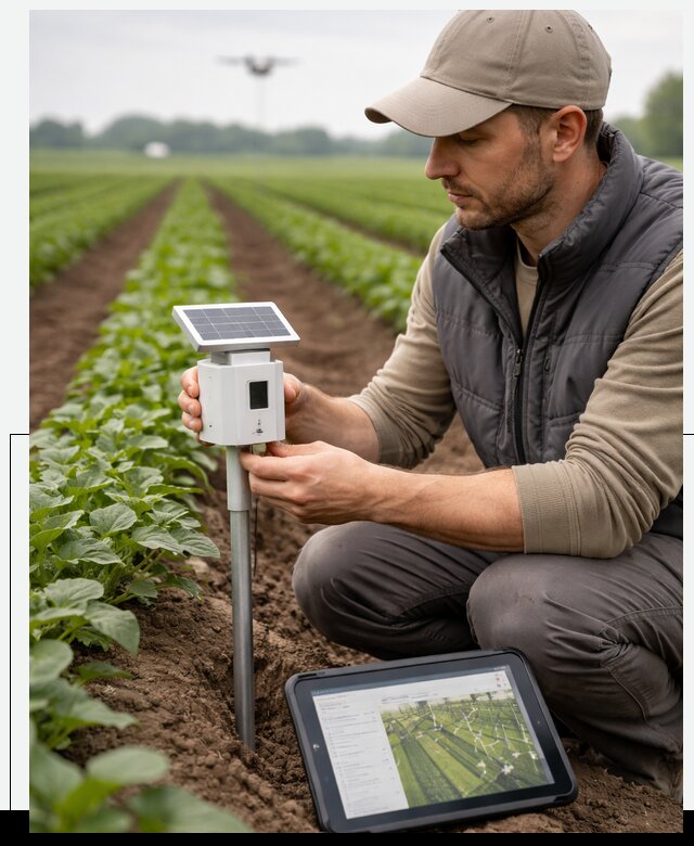 IoT мониторинг сельскохозяйственных полей и контроля в Мариинске