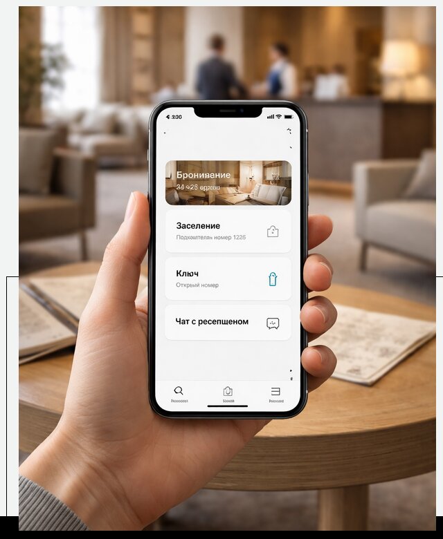 Мобильное приложение для гостей отеля в Мариинске, управление сервисом